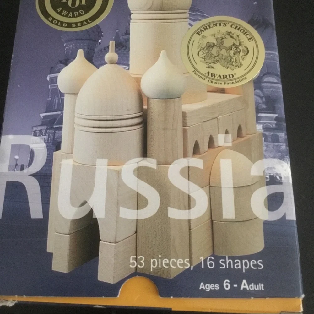 T.C. Timber Russian Set 51 Pieces HABA Master Builder Wood Block System #50-6632